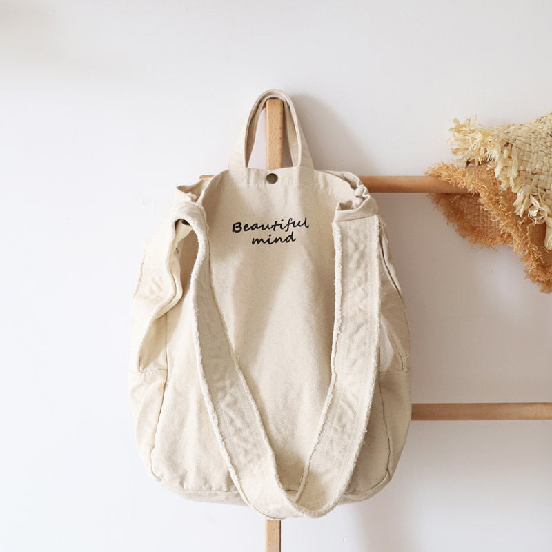 Women's canvas canvas bag